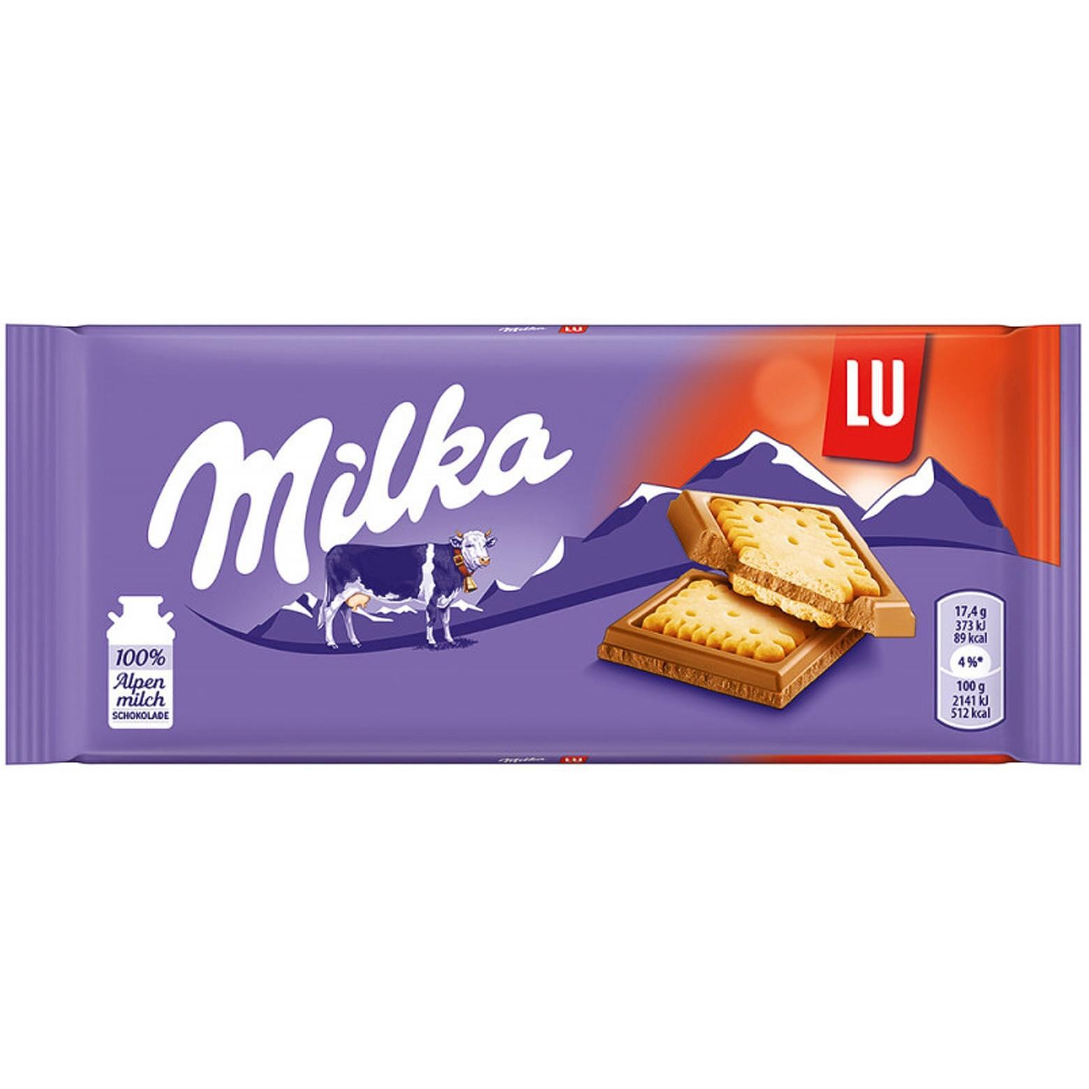 Milka LU шоколад с бисквита 87 г