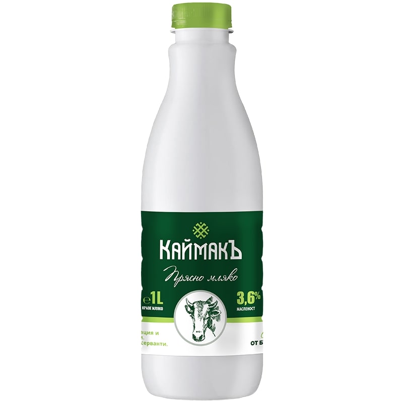 Каймакъ Прясно Мляко Краве 3.6% 1л
