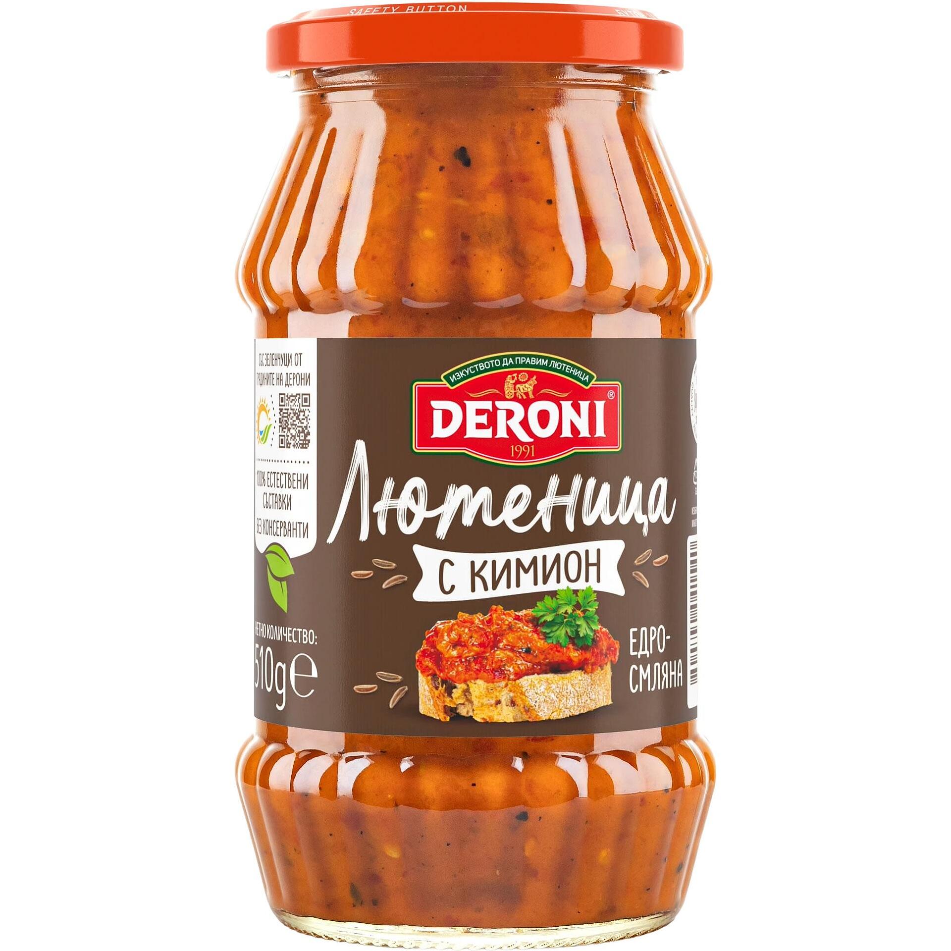 Дерони Лютеница 510г Едросмляна с Кимион