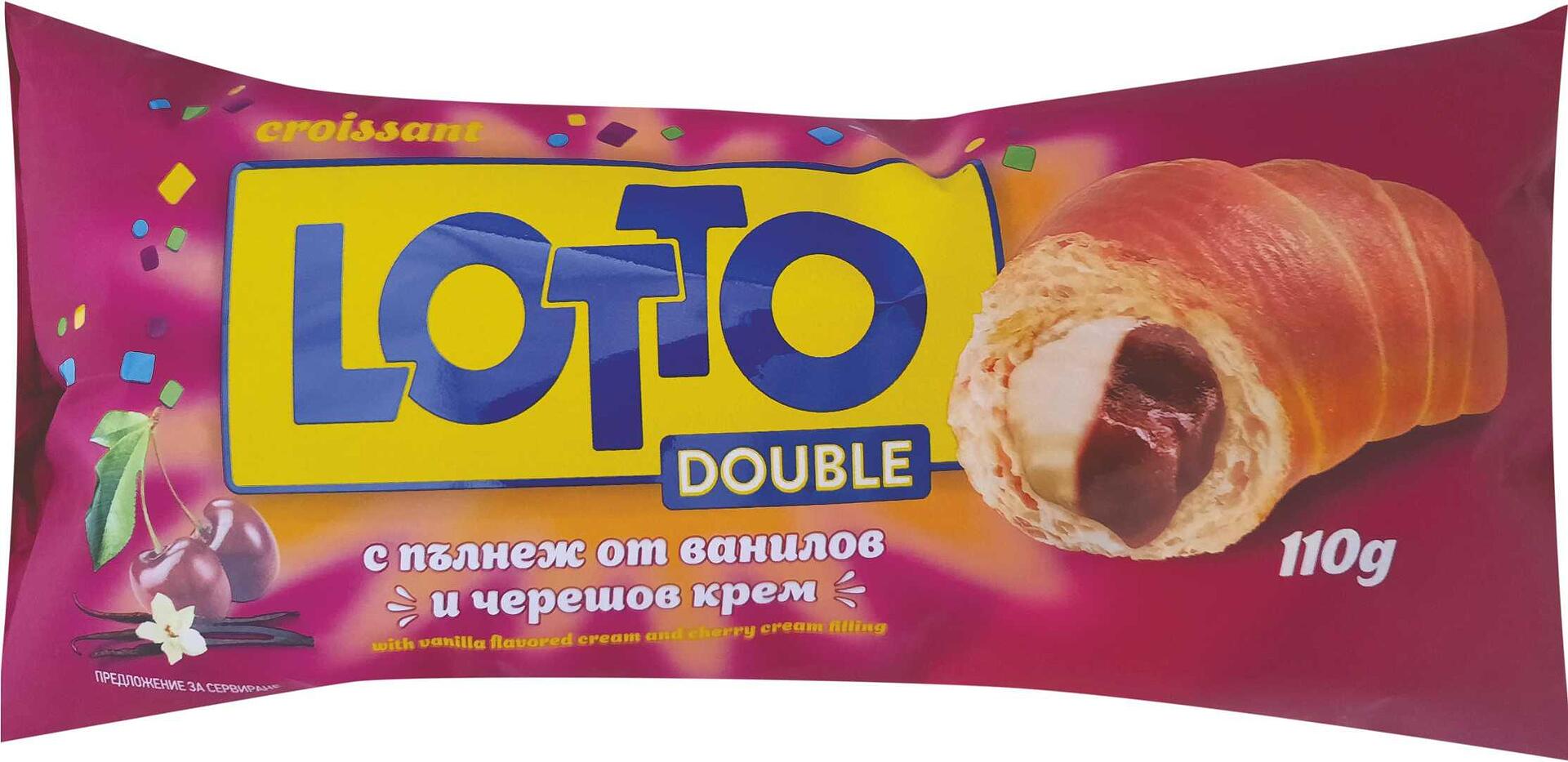 КРОАСАН ЛОТТО 110Г ВАНИЛИЯ ЧЕРЕША