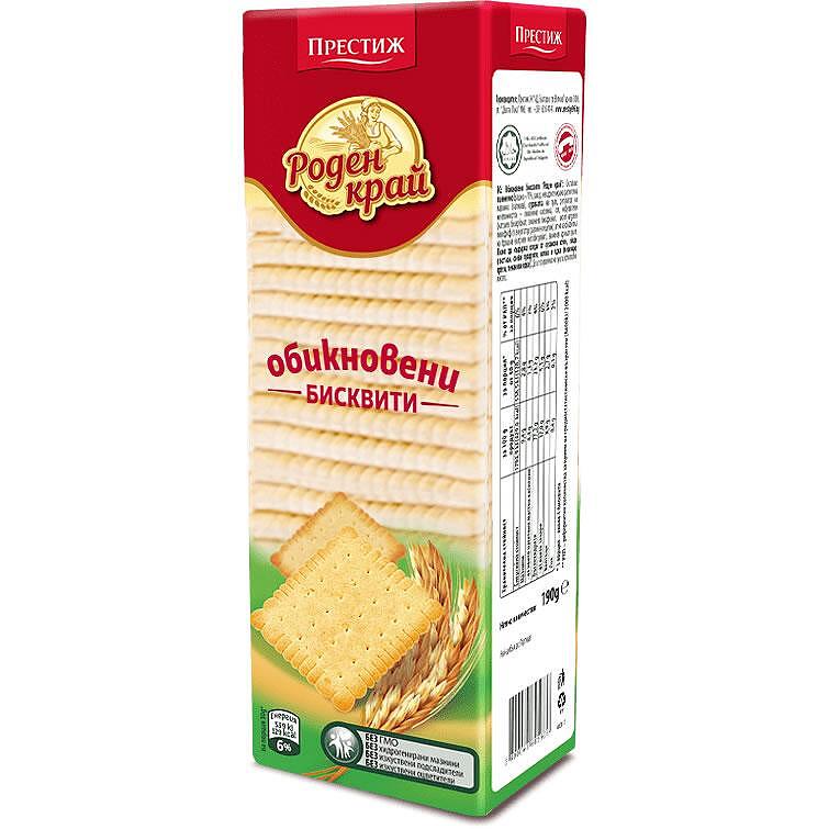 Роден Край Престиж Обикновени Бисквити 190г