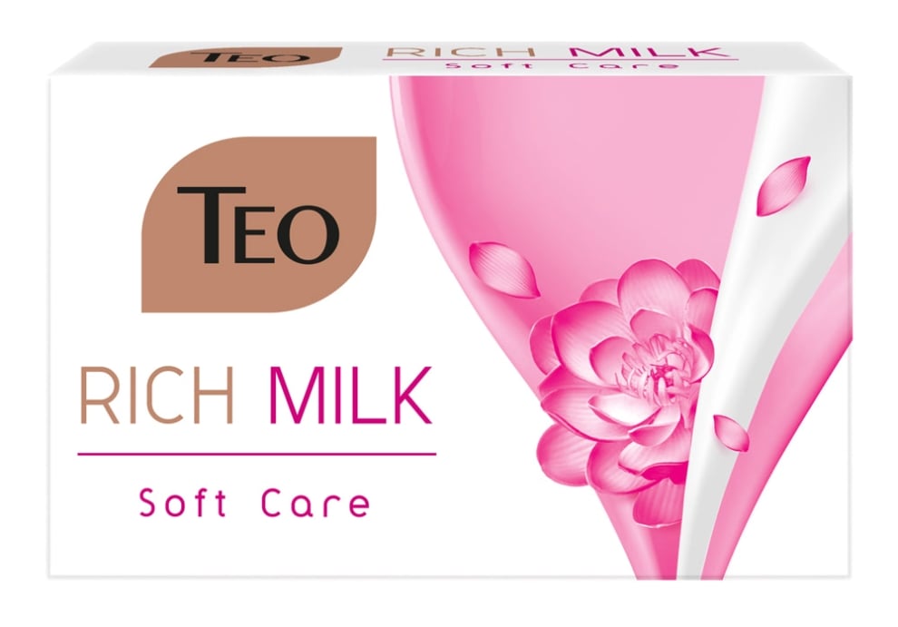 Тео Милк Сапун Розов Мека Грижа 90г