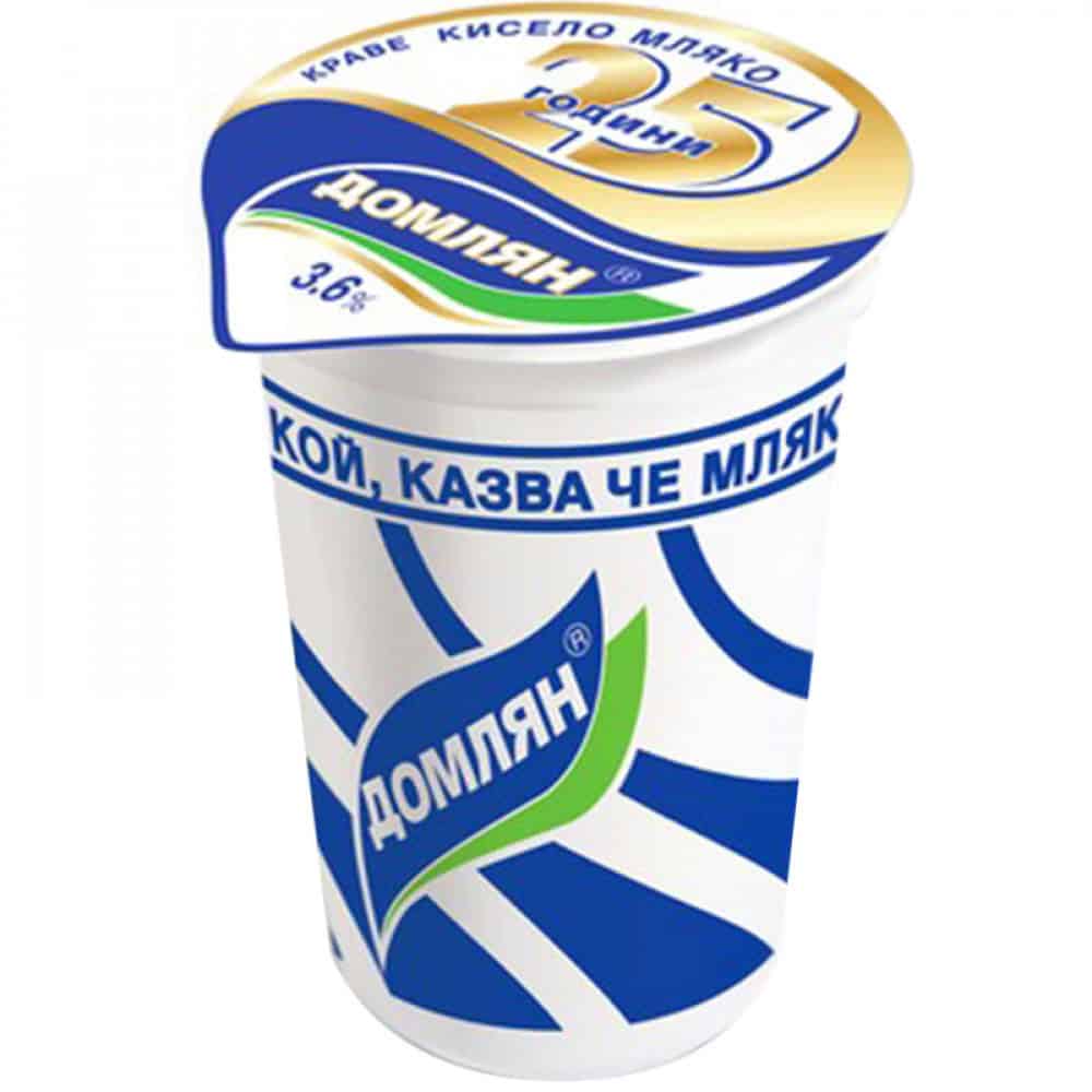 Кисело мляко ДОМЛЯН 3.6% 500 гр