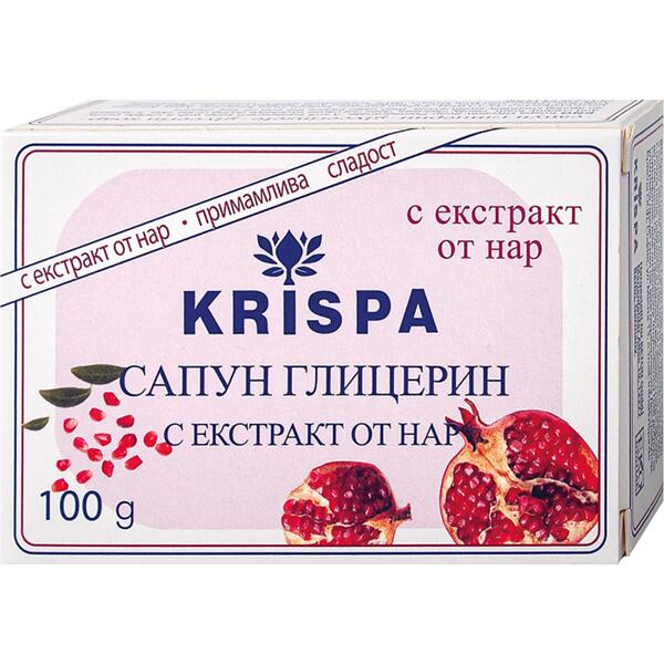 Krispa Глицеринов сапун с екстракт от нар 100 гр
