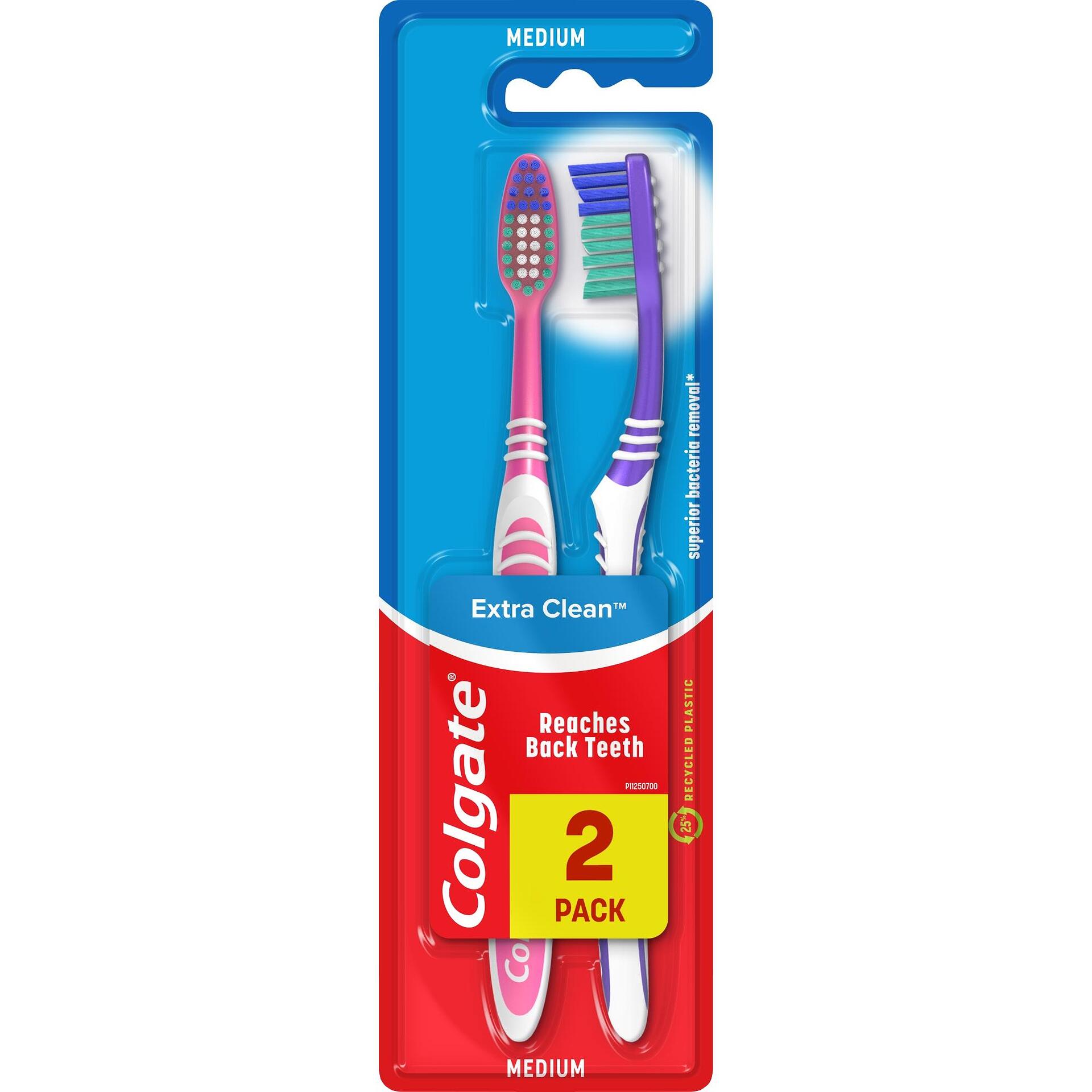 Четка за зъби COLGATE Extra Clean 2бр