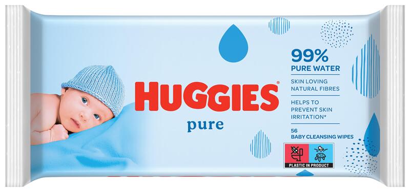 кърпи мокри Huggies Pure 56бр