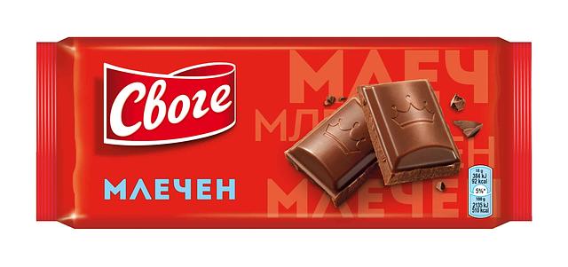 80ГР ШОКОЛАД МЛЕЧЕН СВОГЕ